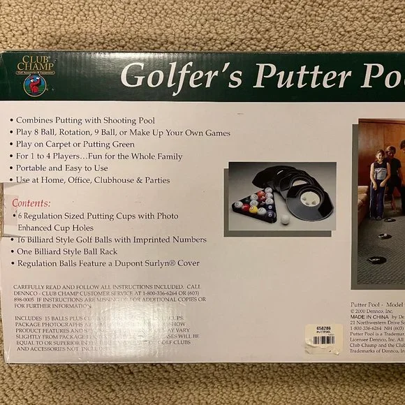 Golfer's Putters Pool Game - Picture 3 of 4